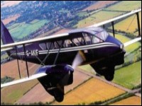 Dragon Rapide flight over London landmarks